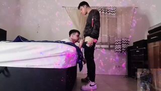 Smoking Gay Boyfriends Unprotected Assfuck with Sperm on the Booty