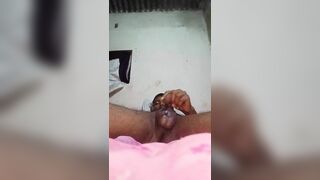 Oil massage for humongous dick masturbates