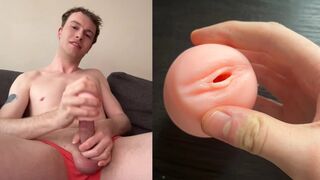 BLOND COLLEGE TWINK MOUNTS WET TOY HOLE UNTIL HE CUMMING