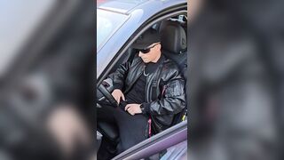 Alpha Gay Car Jerk - Couldn’t Wait to Spunk