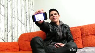 Thin Homemade Straight Stud Luis Jerking Off