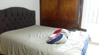 This man with soccer shorts nakes and shows his rear-end in four