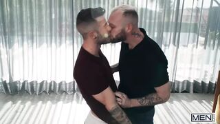 BROMO - Guillaume Wayne & Allen King Are So Horny For Each Other They End Making A Mess With Their Spunk All Over The Place