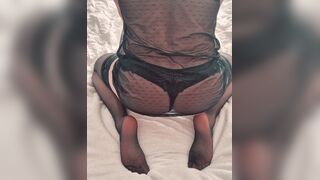 Fresh femboy plays with his juicy tight rear-end hole