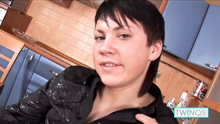 Delicious Brunette Twink Bryan I Dildo Rides His Behind Hole!