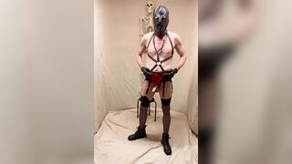 Sleazy Hubby plays With Hard wang And Body Harness