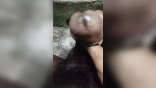 My gigantic african dong masterbet in bathroom