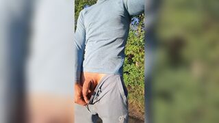Risky Nice cum-shot in public.