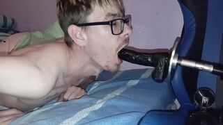 Dildo machine made me choke