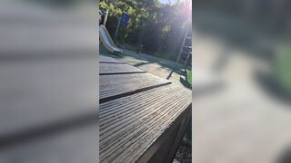 Sperm shot at the public park