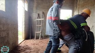 Electrician fucking his assistant during work