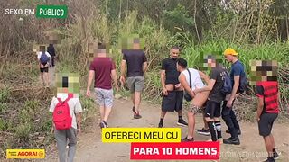 I TOOK two STRAIGHT FRIENDS TO FUCK MY BUM IN PUBLIC, WHERE STUDS USUALLY GO FOR A WALK. WHILE EACH 1 TAKES A SPOT TO EAT MY BOOTY, AN AUDIENCE OF STUDS WATCHES AND MASTURBATE.