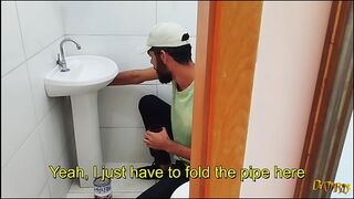 I paid the plumber to unclog the sink and clog my booty (COMPLETE ON RED)