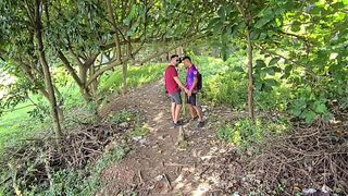 Orgy on the trail - Cute lady in the bush - Part 01