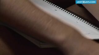 legs spread apart and anal boned
